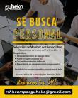 OFERTA DE EMPLEO CON GUHEKO - MONITOR DE TIEMPO LIBRE INGLÉS + VEHÍCULO